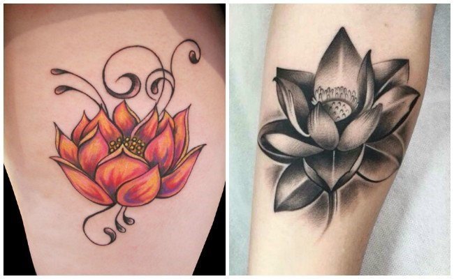 flor de loto tatuaje espiritualidad