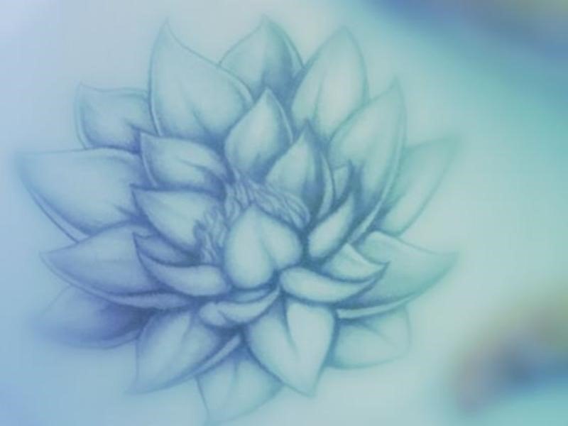 flor de loto azul